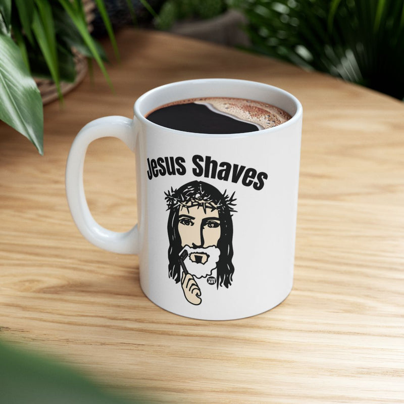 Load image into Gallery viewer, Jesus Shaves Coffee Mug Funny Novelty Gift Idea
