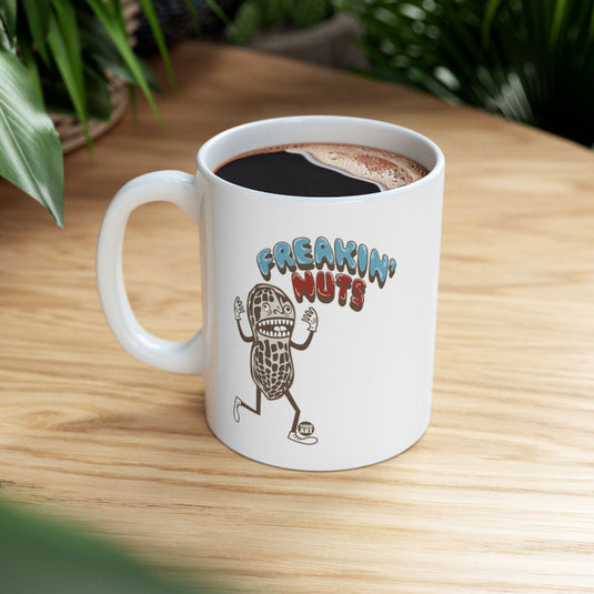 Freakin' Nuts Amusing Cartoon Design Coffee Mug