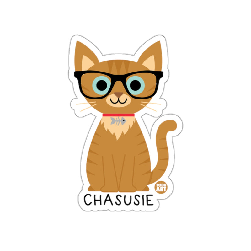 Load image into Gallery viewer, Cute Cartoon Cat with Glasses Chasuisie Sticker
