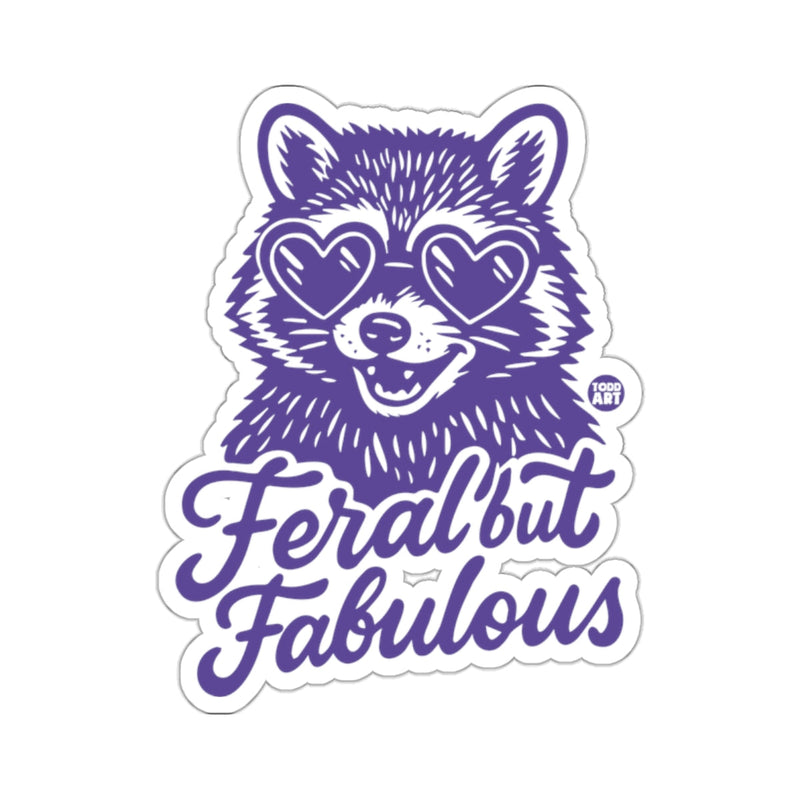 Load image into Gallery viewer, Feral but Fabulous Raccoon Heart Glasses 
