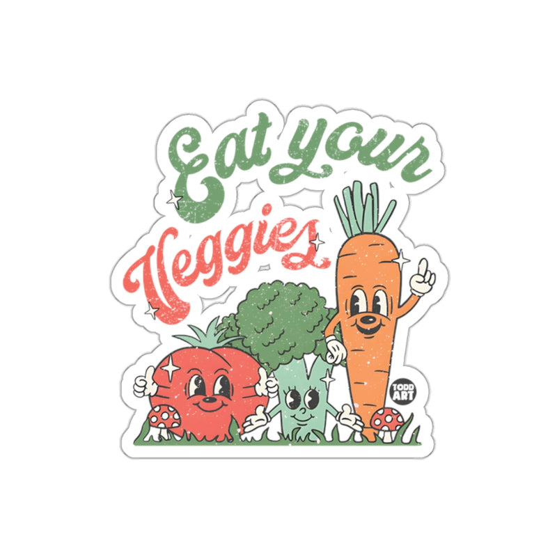 Load image into Gallery viewer, Eat Your Veggies Colorful Motivational Sticker
