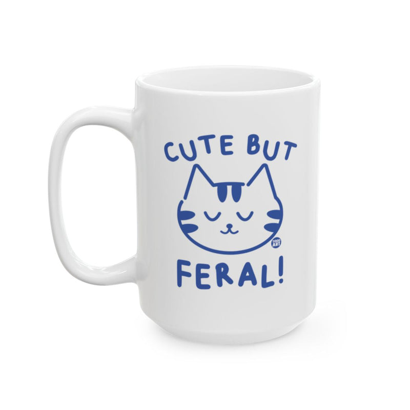 Load image into Gallery viewer, Cute But Feral Cat Mug Perfect for Cat Lovers
