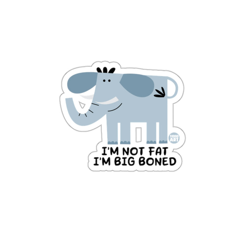 Load image into Gallery viewer, Cute Elephant I'm Not Fat I'm Big Boned Sticker
