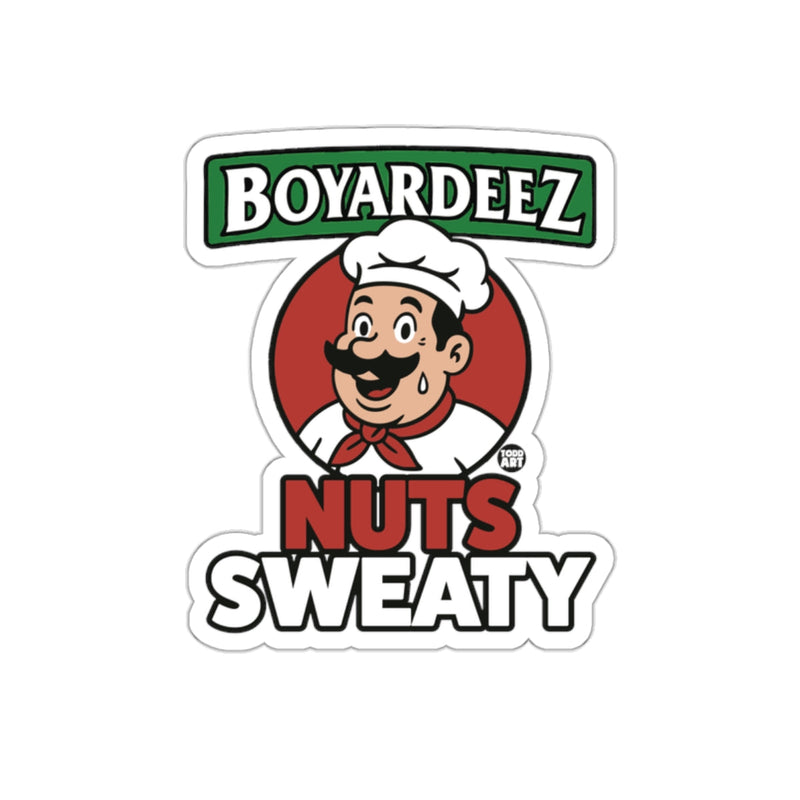 Load image into Gallery viewer, Boyardeez Nuts Sweaty Funny Meme Chef Todd Art sticker
