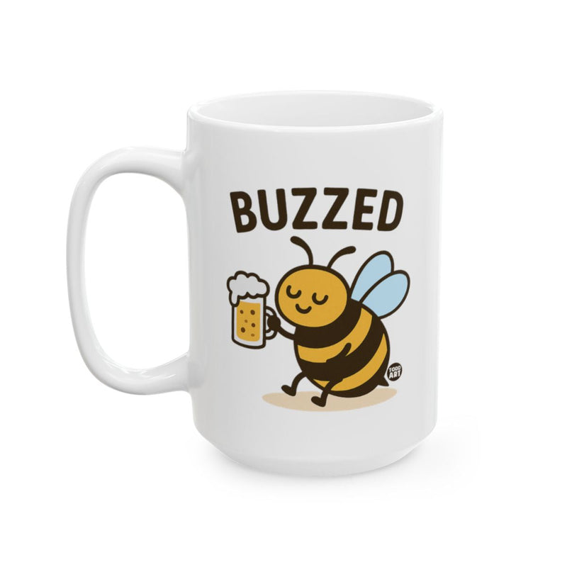 Load image into Gallery viewer, Buzzed Cute Happy Bee Holding Beer Mug Coffee Mug
