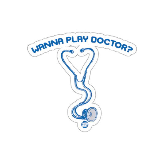 Wanna Play Doctor Sticker Unique Stethoscope Design For Fun