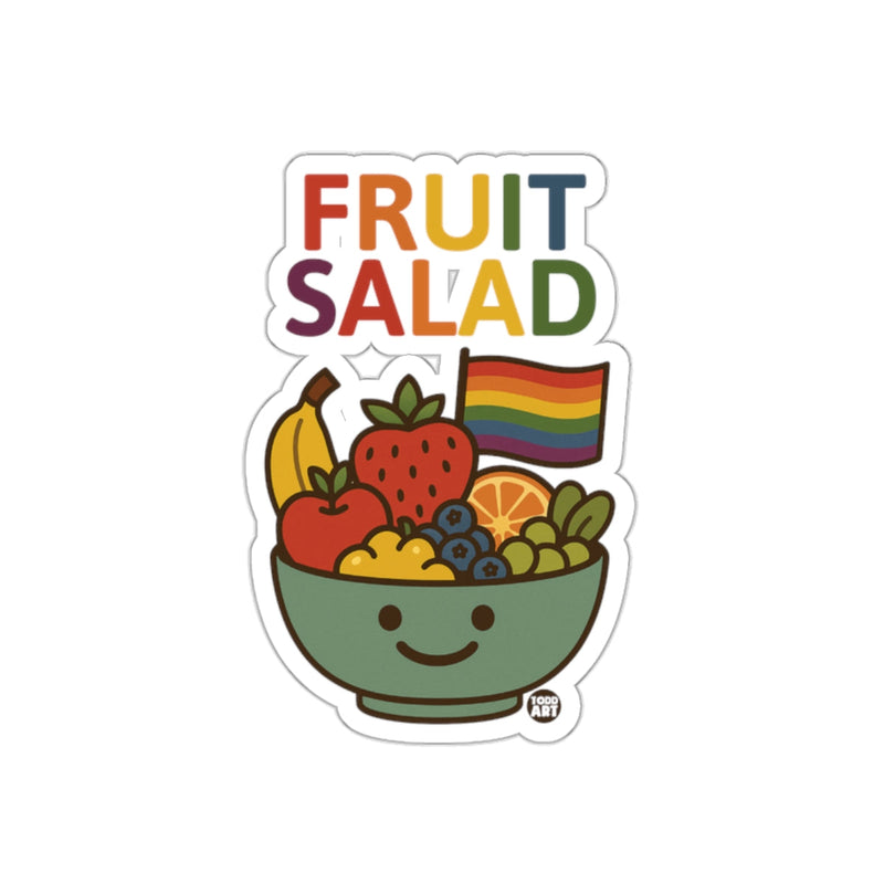Load image into Gallery viewer, Colorful Fruit Salad with Rainbow Flag Sticker
