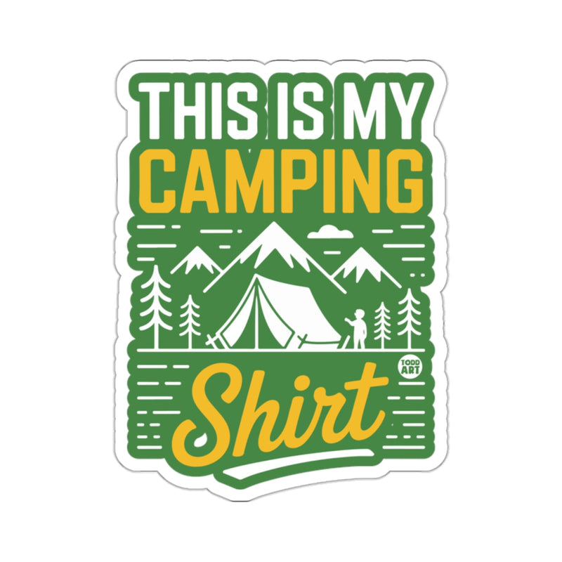 Load image into Gallery viewer, THIS IS MY CAMPING Shirt Outdoors Mountain Forest Nature 
