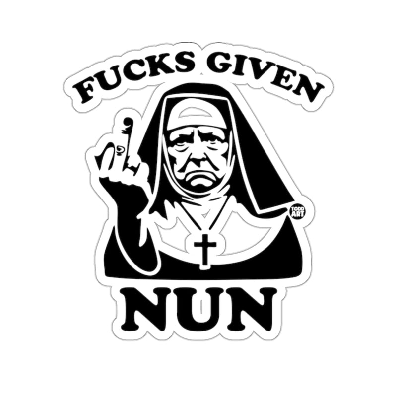 Load image into Gallery viewer, Fucks Given Nun Bold Statement Sarcasm Humor 
