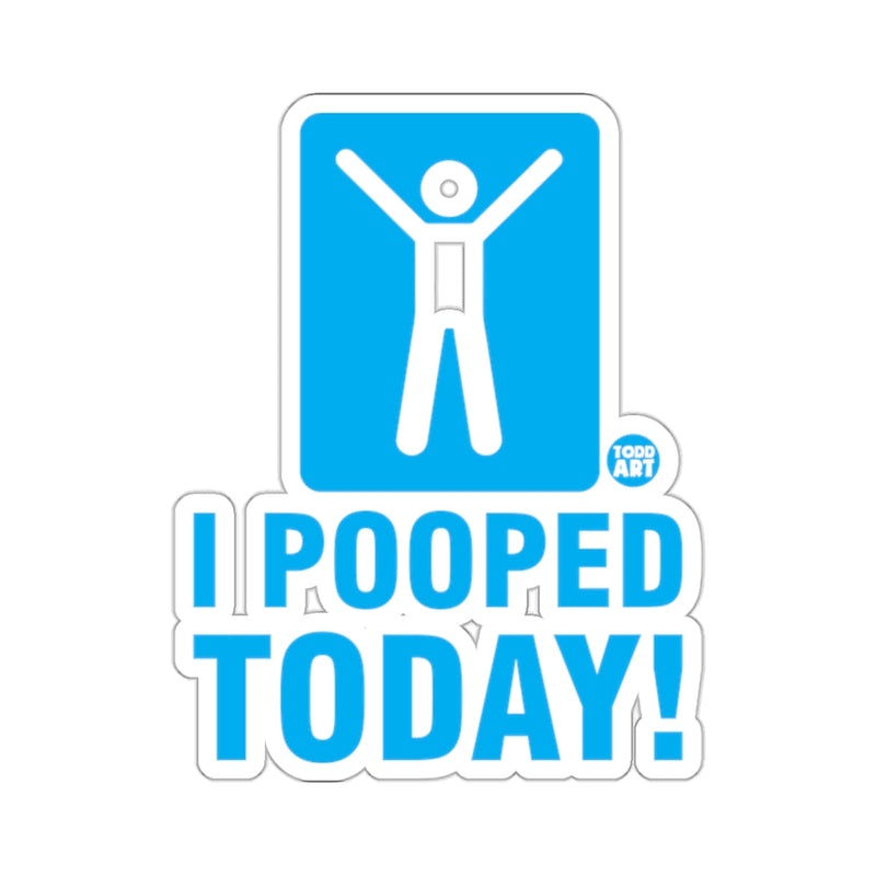 Load image into Gallery viewer, I Pooped Today Happy Stick Figure Decal 
