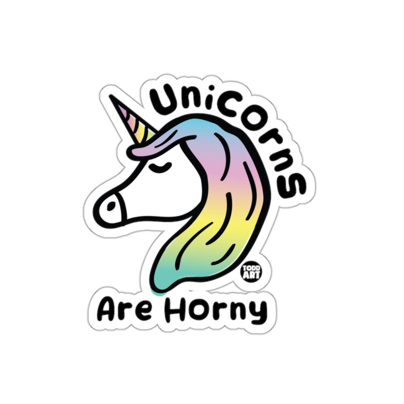 Load image into Gallery viewer, Unicorns Are Horny Todd Art Sticker for Fun Decor
