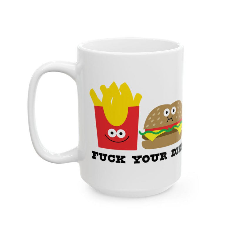 Load image into Gallery viewer, Funny French Fries Hamburger Mug for Food Lovers
