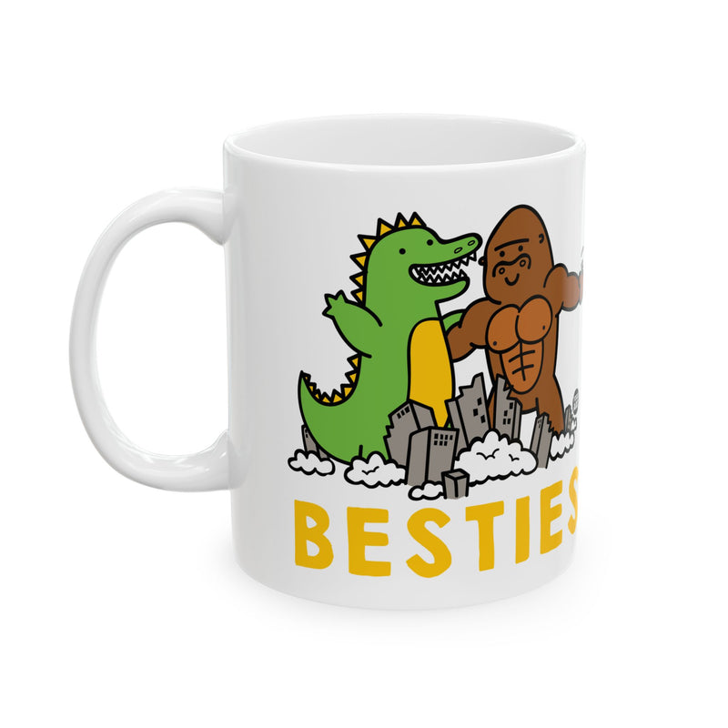 Load image into Gallery viewer, Besties Godzilla King Kong Mug, Funny Godzilla Coffee Mug, Funny Kong Mug
