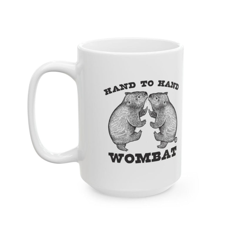 Load image into Gallery viewer, Hand to Hand Wombat Coffee Mug
