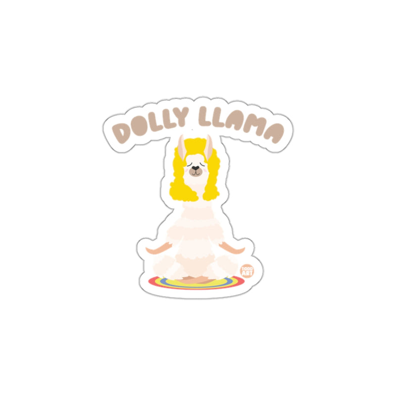 Load image into Gallery viewer, Dolly Llama Sticker Humorous Cute Design
