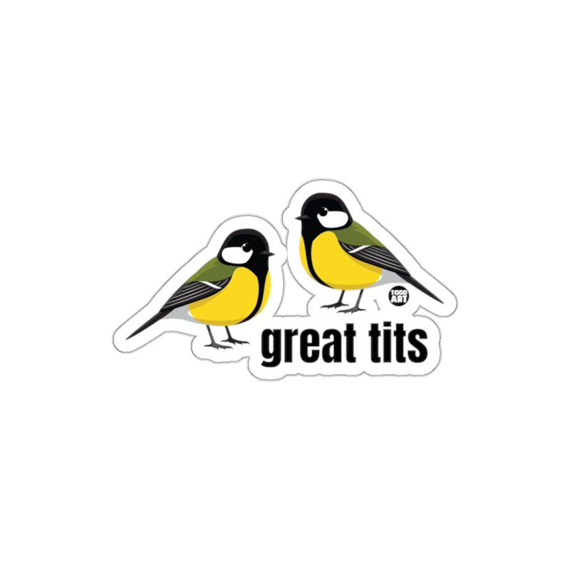 Load image into Gallery viewer, Cute Great Tits Bird Illustration Sticker
