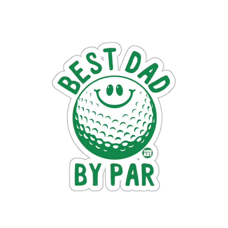 Load image into Gallery viewer, Best Dad By Par Golf Lover Gift Sticker
