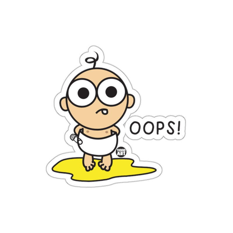 Load image into Gallery viewer, Oops Baby Cartoon Sticker Funny Decorative Art
