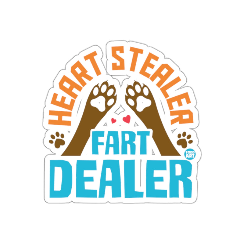 Load image into Gallery viewer, Heart Stealer Fart Dealer Sticker for Pets
