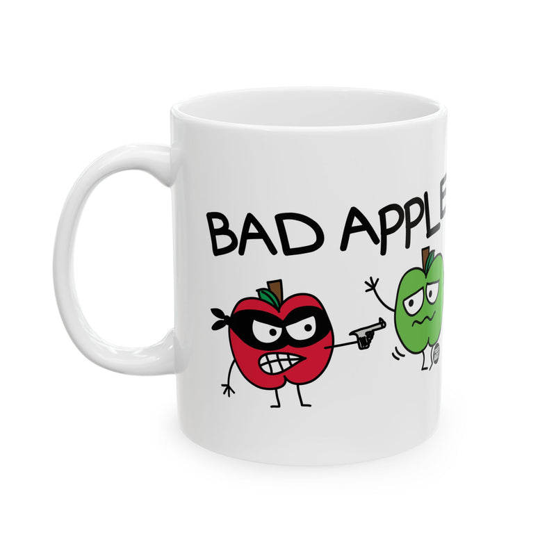 Load image into Gallery viewer, Bad Apple Coffee Mug, Bad Apple Pun Mug, Funny Apple Coffee Mug
