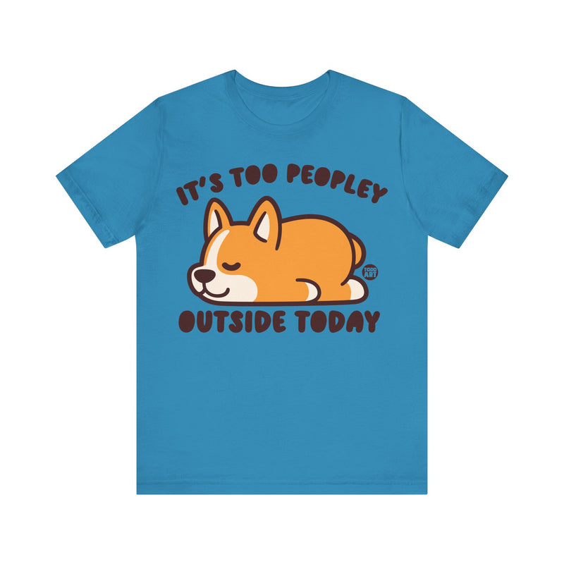 Load image into Gallery viewer, Too Peopley Outside Dog Unisex Jersey Short Sleeve Tee
