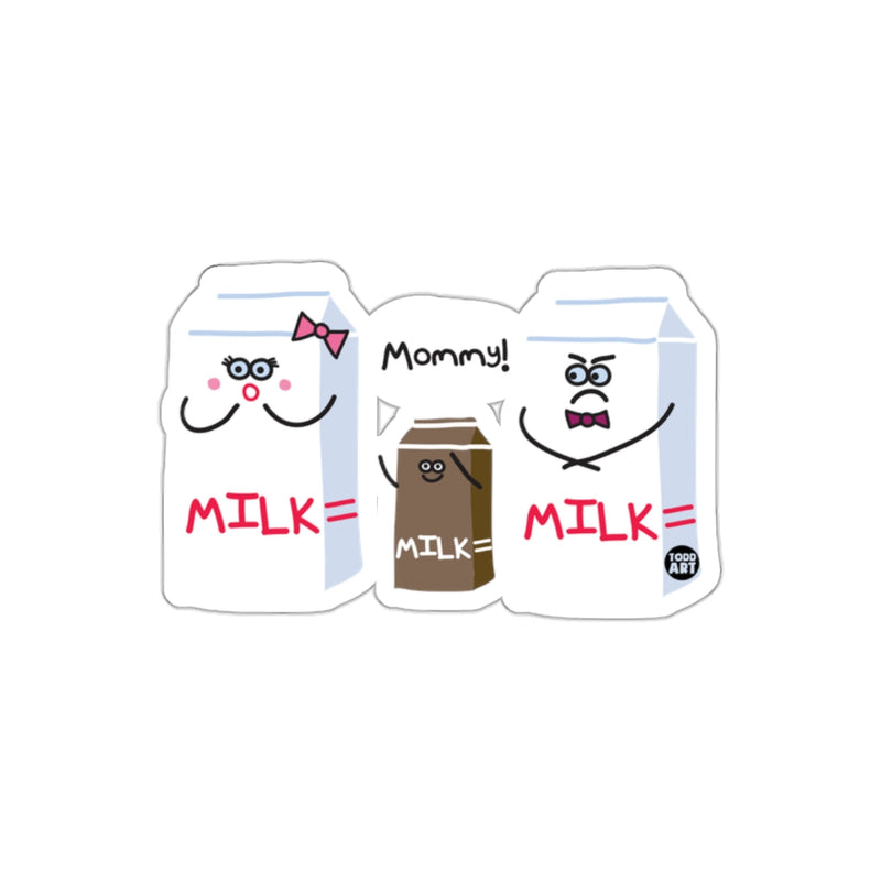 Load image into Gallery viewer, Cute Milk Family with Baby Brown Carton Sticker

