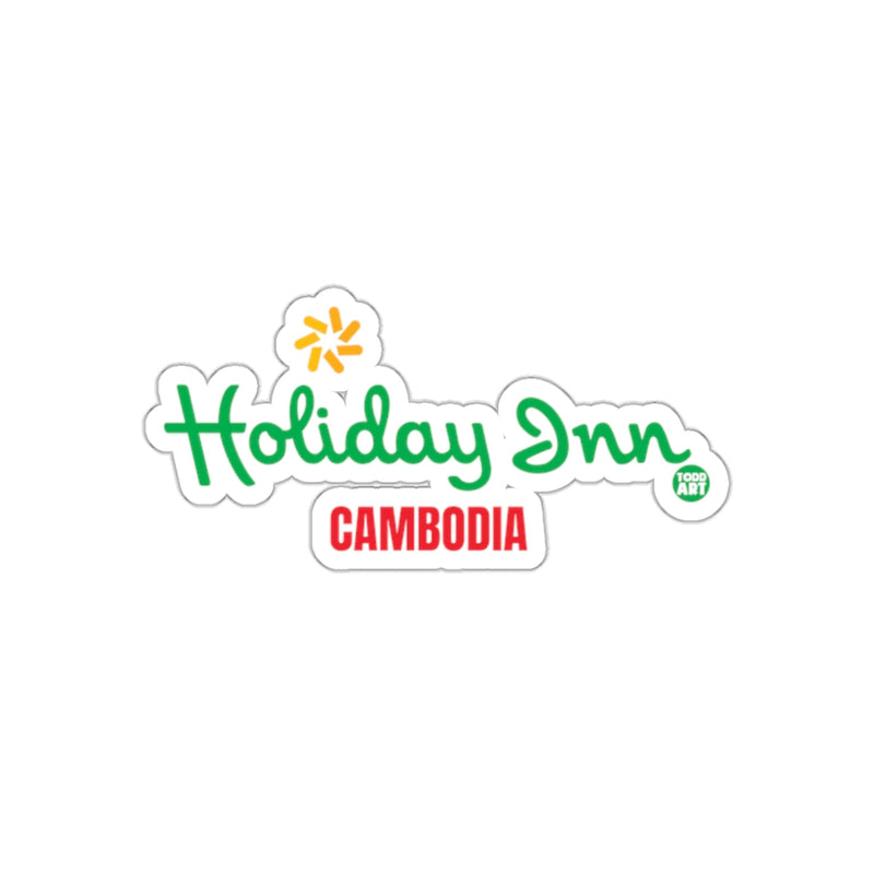 Load image into Gallery viewer, Holiday Inn Cambodia Art by Todd Graphic Design sticker
