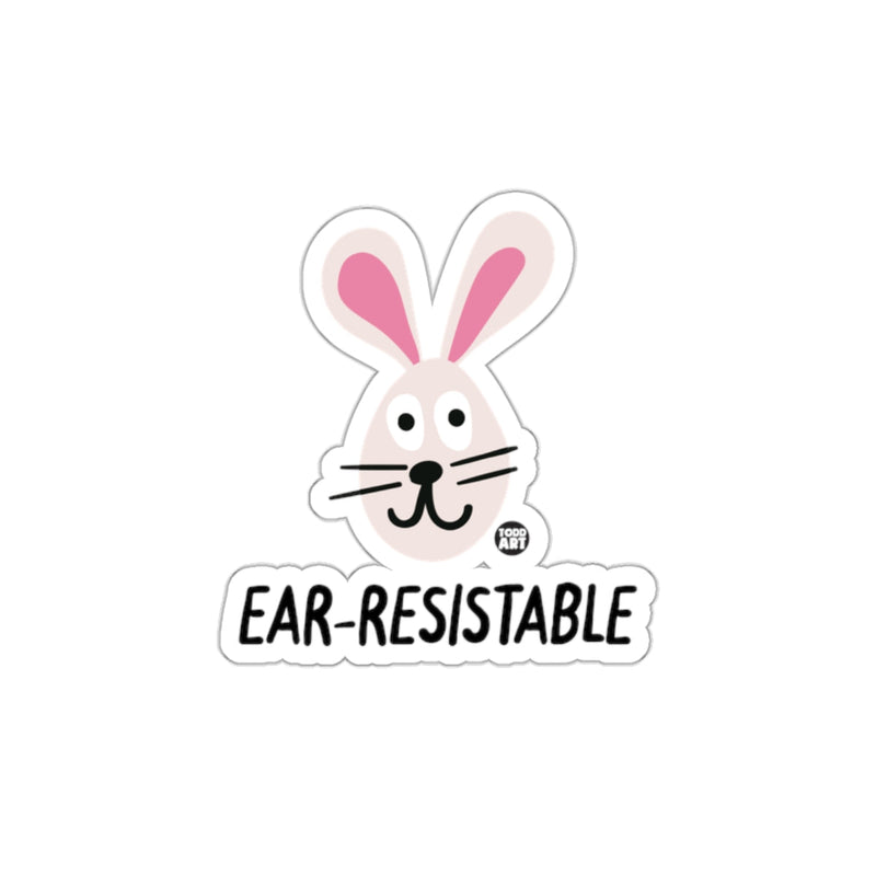 Load image into Gallery viewer, Cartoon Bunny with Pink Ears Ear-Resistable Sticker
