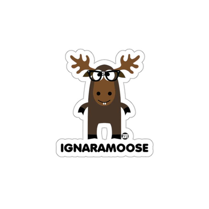 Load image into Gallery viewer, Funny Cartoon Moose with Glasses Sticker

