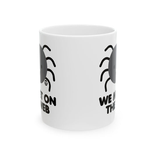 We Met On Web Spider Mug