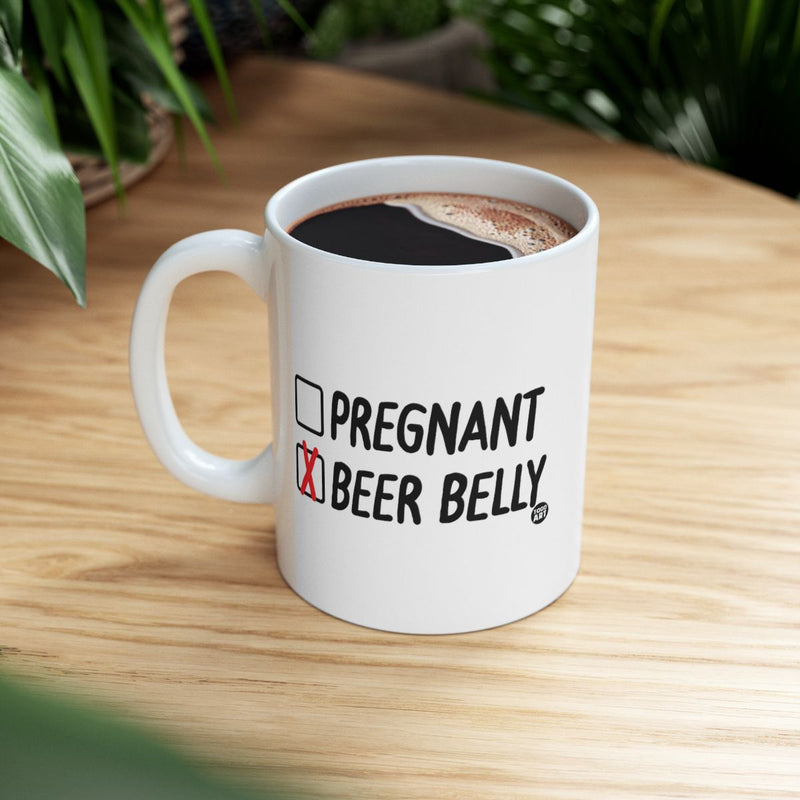 Load image into Gallery viewer, Humorous Checkmark Beer Belly Mug For Coffee Lovers
