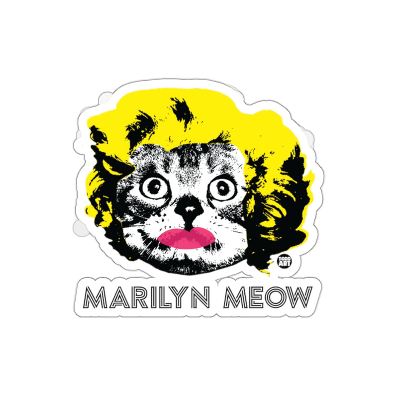 Load image into Gallery viewer, Marilyn Meow Sticker Funny Cat Pop Art Design
