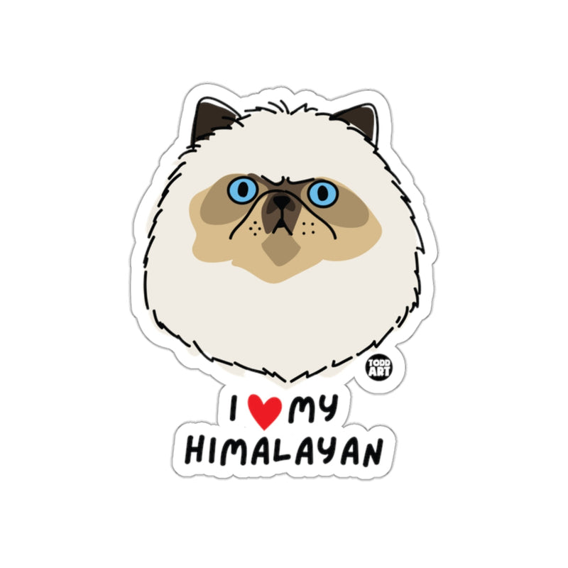 Load image into Gallery viewer, I Love My Himalayan Cat Sticker for Cat Lovers
