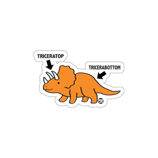 Triceratop Tricerabottom Humorous Sticker Decal