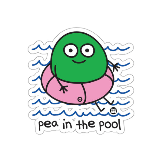 Pea in the Pool Floating Character Sticker Product