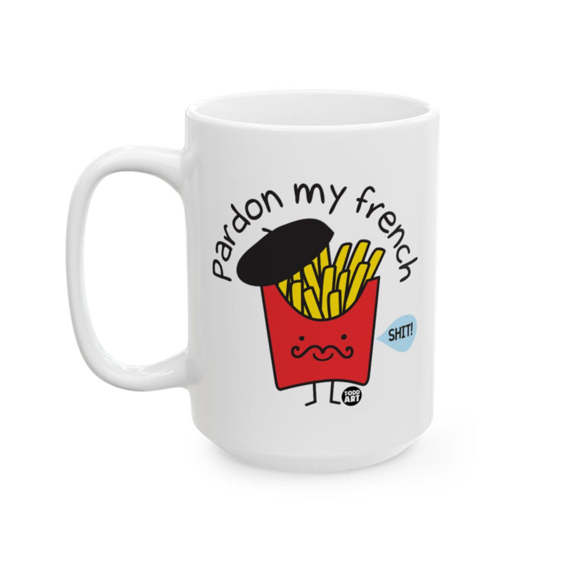 Load image into Gallery viewer, Pardon My French Cute Funny French Fries Character Mug
