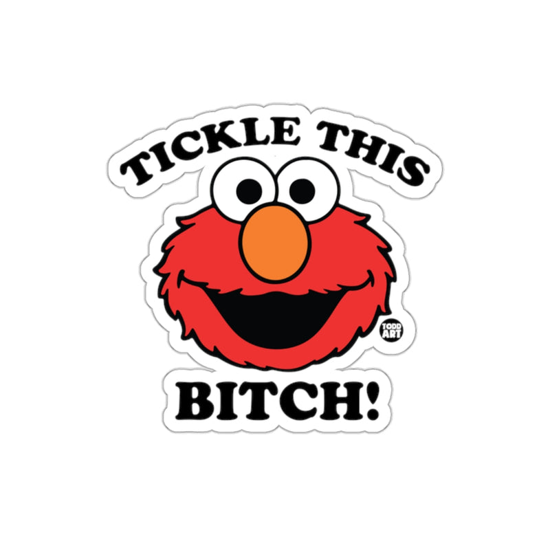 Load image into Gallery viewer, Tickle This Rude Elmo Face Funny Offensive sticker
