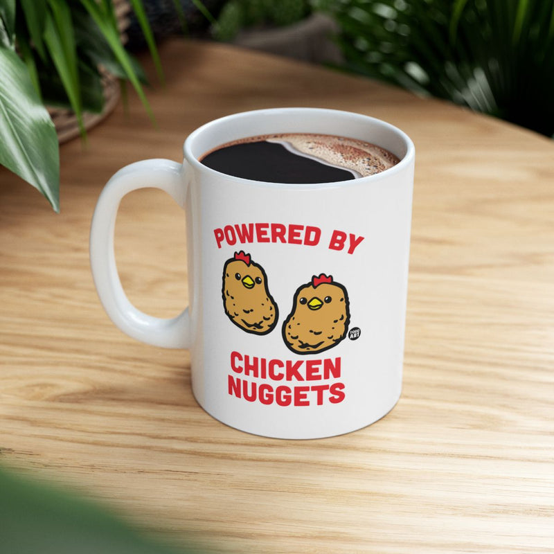 Load image into Gallery viewer, Powered By Chicken Nuggets Funny Gift Mug
