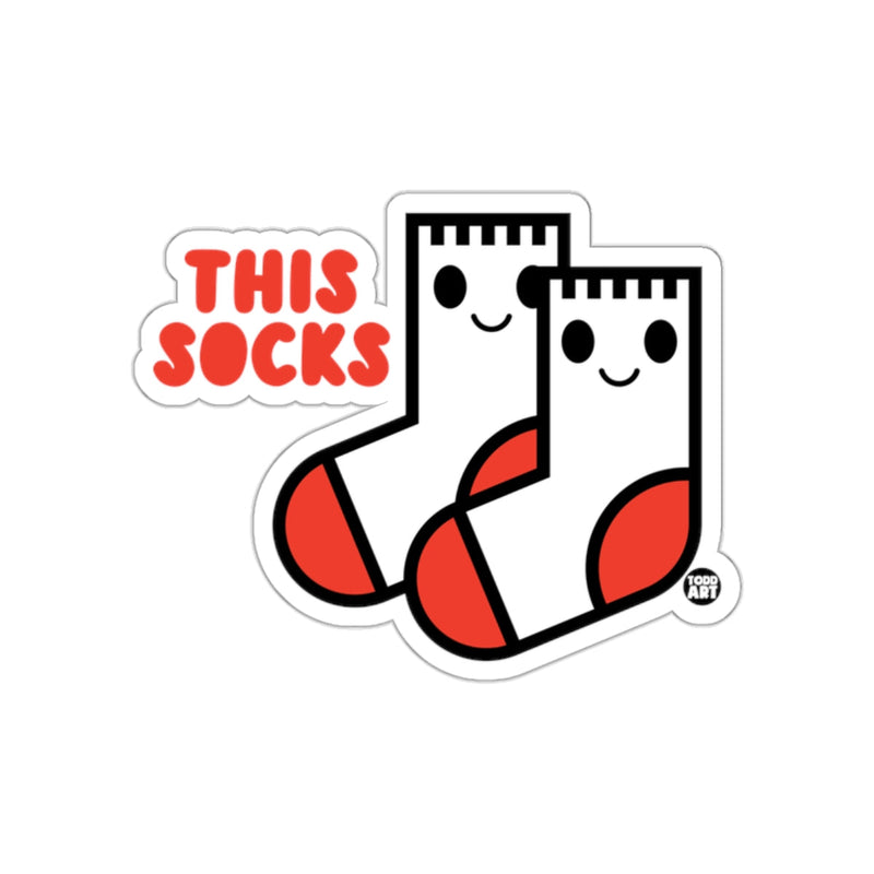 Load image into Gallery viewer, Cute This Socks Funny Sock Illustration Sticker
