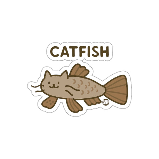 Adorable Catfish Illustration Funny Animal Hybrid sticker