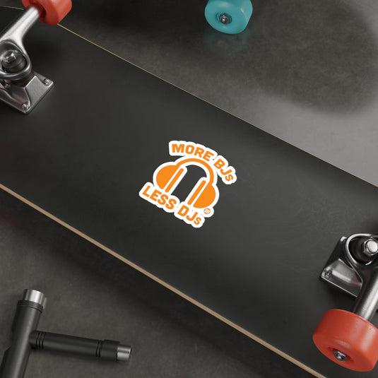 MORE BJS LESS DJS Headphones Fun Decal Graphic Sticker 