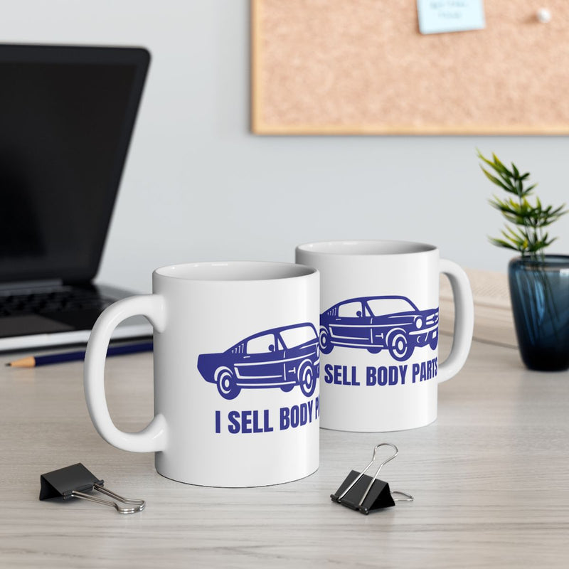 Load image into Gallery viewer, Car Enthusiast I Sell Body Parts Mug For Auto Lovers
