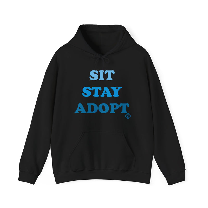 Load image into Gallery viewer, Sit Stay Adopt a Dog Unisex Heavy Blend Hooded Sweatshirt
