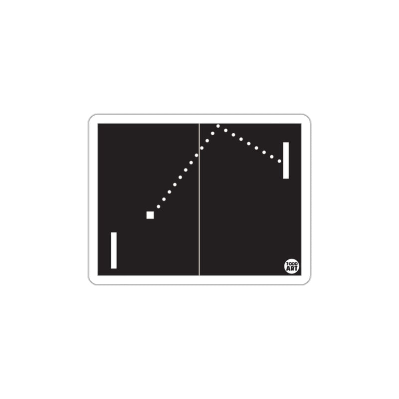 Load image into Gallery viewer, Retro Video Game Pong Inspired Graphic Art Print
