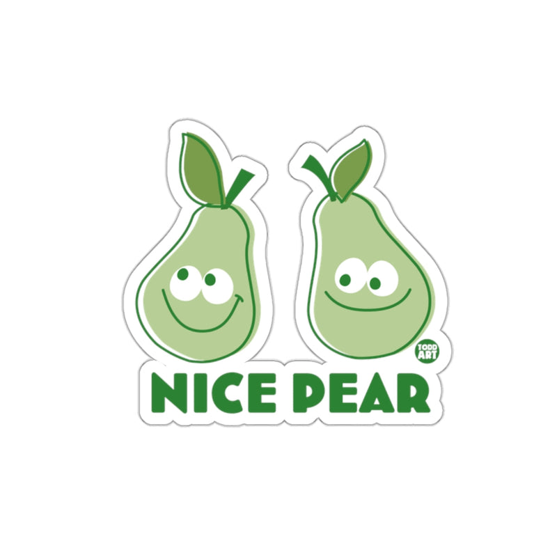 Load image into Gallery viewer, Nice Pear Smiley Face Cartoon Design Sticker Product
