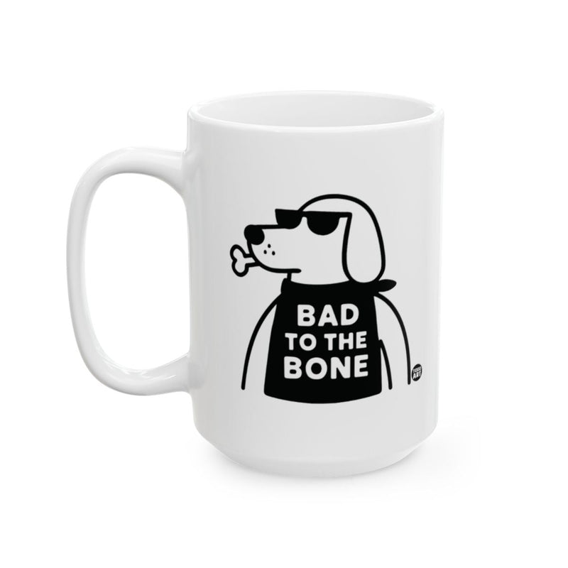 Load image into Gallery viewer, Bad to the Bone Dog Mug with Cool Design
