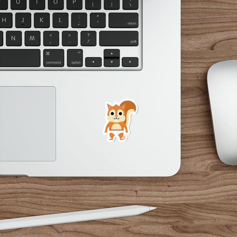 Load image into Gallery viewer, Cute Cartoon Squirrel Laptop Sticker for Home Office Decoration
