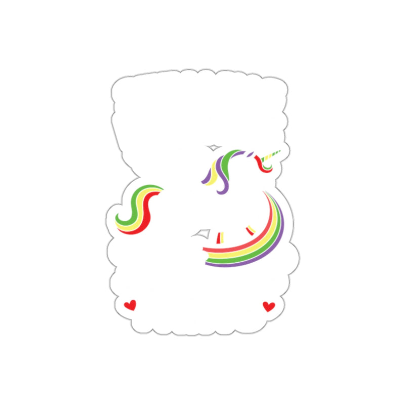 Load image into Gallery viewer, Colorful Unicorn with Rainbow Mane Sticker
