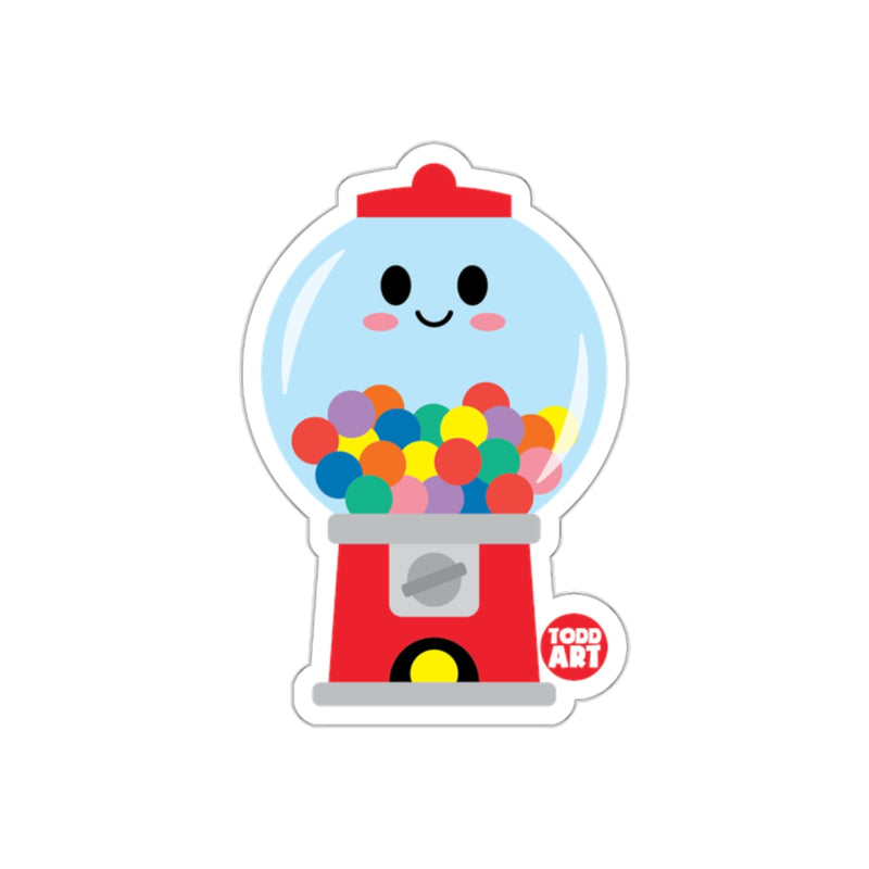 Load image into Gallery viewer, Cute Smiling Gumball Machine Sticker for Decorating Items
