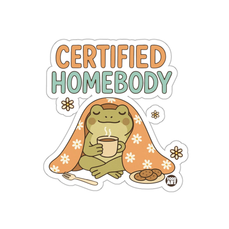 Load image into Gallery viewer, Certified Homebody Frog with Cookies Sticker
